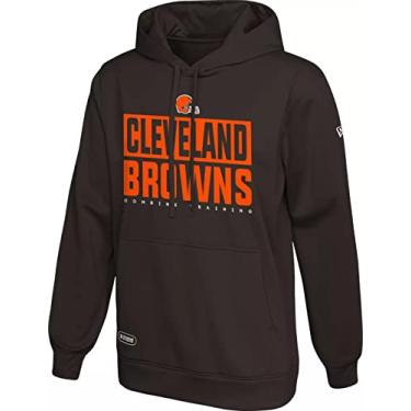 Imagem de New Era Moletom com capuz Cleveland Browns Brown Combine Offside Performance - NFL manga longa moletom com capuz (pequeno)