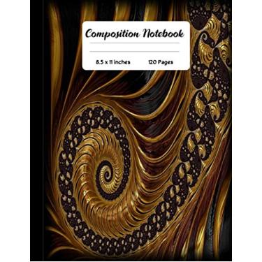 Imagem de Composition Notebook: Wide Ruled Lined Paper Notebook Journal | (8.5 x 11 in) 120 Pages | Beautiful Fractal design Pattern Workbook for Girls Kids ... Back to School and Home College Writing Notes