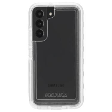 Imagem de Pelican – Série Voyager – Capa para Samsung Galaxy Rainbow 6.1 – Fina – Proteção militar contra quedas – 6,1 polegadas – Coldre – Transparente