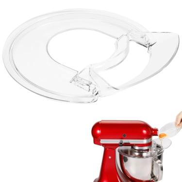 Imagem de Protetor de derramamento para batedeira KitchenAid de 4,5 a 5 litros com cabeça inclinada, protetor contra respingos com calha removível, acessórios e acessórios para mixer