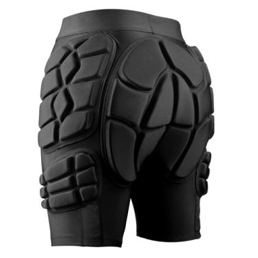 Imagem de OutdoorMaster shorts acolchoados para snowboard, skate e esqui - shorts de impacto com almofada eva de proteção 3D para quadril e cóccix, protetor de equipamento de proteção de snowboard - t