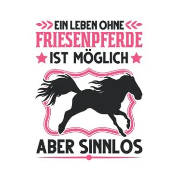 Imagem de Friesenpferd Notizbuch: Friesenpferd Reiterin Friese Pferd Spruch / 6x9 Zoll / 120 ausfüllbare Seiten Seiten