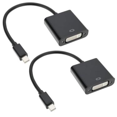 Imagem de ECSiNG Conversor Mini DP para DVI-D 20 Pinos DisplayPort para DVI Adaptador 10,8Gbps 1Mbps Canal Auxiliar Bidirecional para Windows Ubuntu Preto