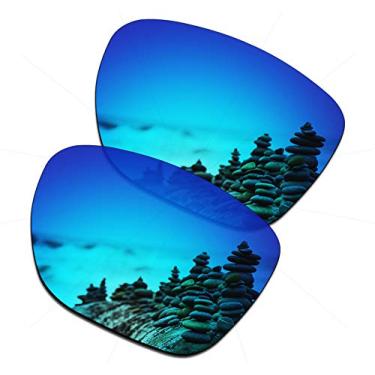 Imagem de SmartVLT Lentes de substituição masculinas para óculos de sol Oakley Crossrange XL OO9360 - Mais opções, Azul gelo, Tamanho �nico