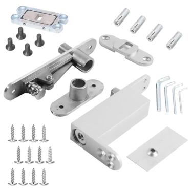 Imagem de Dobradiça pivô de porta de fechamento automático resistente - Dobradiça de porta invisível para serviço pesado, aço inoxidável 304, eixo de 360 graus, dobradiça de porta oculta para portas secretas de