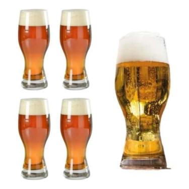 Imagem de Kit conjunto 4 copo de cerveja chopp bebida suco agua refrigerante de 