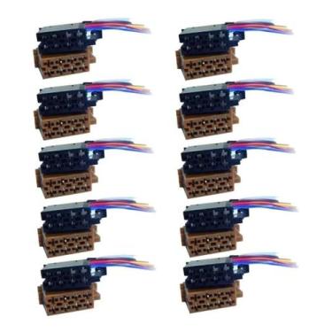 Imagem de Conector Tomada Chicote Femea 16 Vias Para Cd Player Ou Dvd - Ditudo