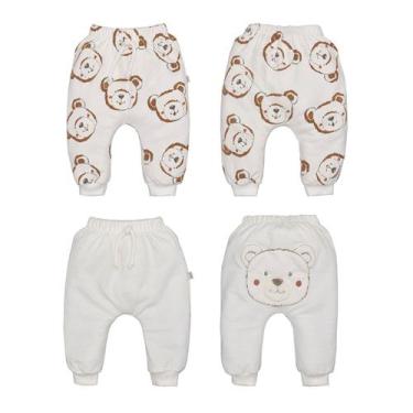 Imagem de Kit Culote 2 Peças Suedine Bebê Menino Malha Yago Ursinho - Upi Uli, M