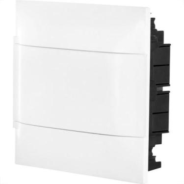 Imagem de Centrinho Legrand Pvc Embutir Com Tampa Branca 08Din 134008 - PIAL