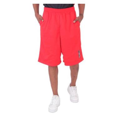 Imagem de Bermuda Basquete Masculina M10 Performance Heavy, Vermelho, G