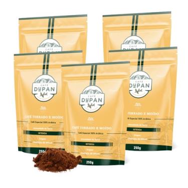 Imagem de Café Dupan Torrado e Moído - 250g (Variação de Quantidade de Pacotes Disponível) - Grãos Selecionados, Aromático e Fresco