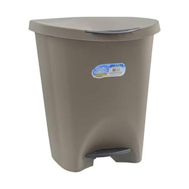 Imagem de Lixeira Com Pedal 15L Marrom