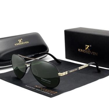 Imagem de Óculos polarizados anti-reflexo para homens estilo piloto - KINGSEVEN,