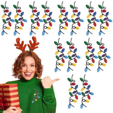 Imagem de Patches para Passar a Ferro Hoolerry - Luzes de Natal (14 Peças)