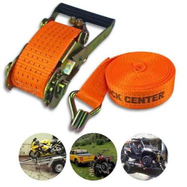 Imagem de Kit Cinta/Catraca de Amarração P/Carretinha de Motos 5 Toneladas 9 Met