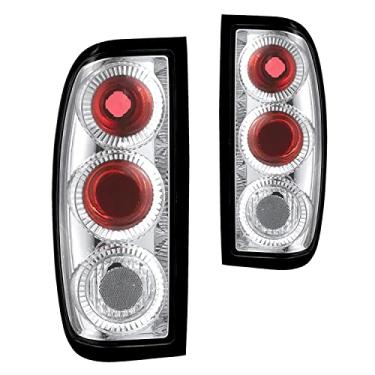 Imagem de AUTOWIKI Luzes traseiras compatíveis com Nissan Frontier 1998 1999 2000 2001 2002 2003 2004 Conjuntos de lâmpadas traseiras 1 par