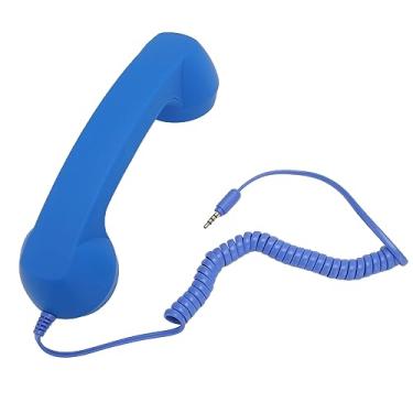 Imagem de Aparelho de telefone celular, receptor de telefone celular, receptor de telefone celular para comunicação manual enquanto trabalha ou dirige (Blue)