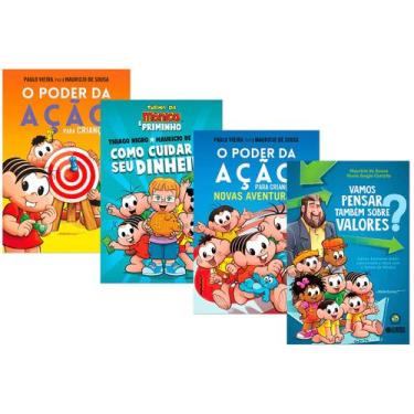 Imagem de Kit Turma da Mônica: Poder Ação Crianças + Novas Aventuras + Como Cuid