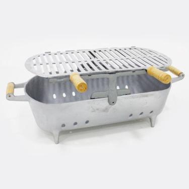 Imagem de Churrasqueira Portátil Redonda Cinza