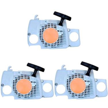 Imagem de 3 peças de arranque de recuo para motosserra Stihl 017 018 MS170 MS180 substituir 1130-080-2100