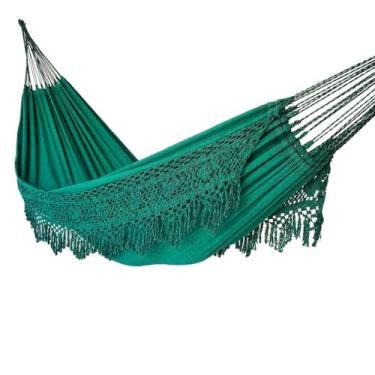 Imagem de Rede De Descanso Dormir Casal Luxuosa Gigante (VERDE)