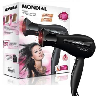 Imagem de Secador Mondial Power Shine SC-13 2000W Preto Tourmaline Íon 3 Tempera