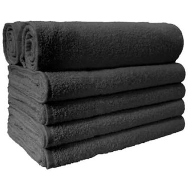 Imagem de Kit 10 Toalhas de rosto Grande Felpudas para algodão(preta)