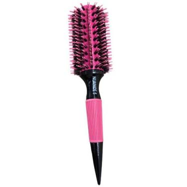 Imagem de Escova rosa nuance com cerdas naturais de javali, Tam 5 