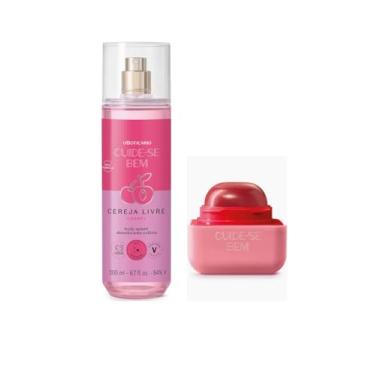 Imagem de Combo Cuide-se Bem Cereja Livre: Body Splash 200ml + Hidratante Labial Rosa 6,2g