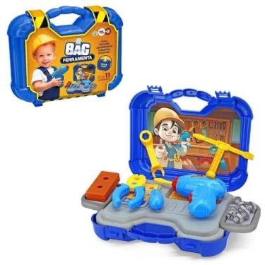 Imagem de Brinquedo Mini Kit Maleta Bag Ferramentas - 11 Peças - Paki Toys