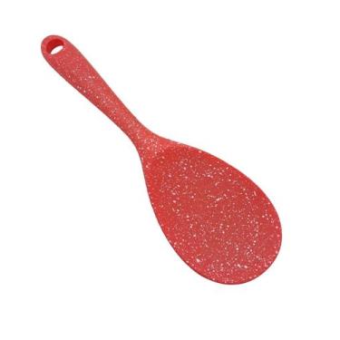 Imagem de Colher De Silicone Texturizado Para Arroz Gohan - WARI, Vermelho