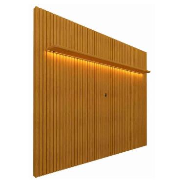 Imagem de Painel para Tv até 85 Polegadas com Led Ripado Clean Nobre Naturale 230cm