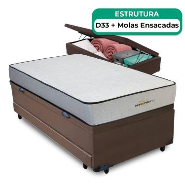 Imagem de Bicama Baú + Colchão Orthopedic D33 V-Store 78x188x74