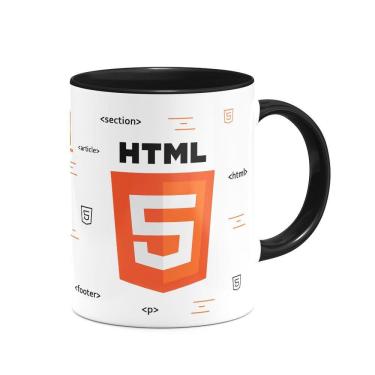 Imagem de Caneca Dev HTML 5 - B-black