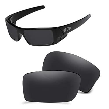 Imagem de AOZAN Lentes de reposição ANSI Z87.1 para óculos de sol Oakley Gascan OO9014, Ônix preto, Gascan