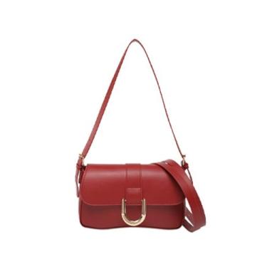 Imagem de KCKEYS Bolsa transversal de ombro único versátil primavera 2025 nova moda para mulheres, bolsa quadrada pequena de alta qualidade, bolsa feminina, Vermelho, Casual