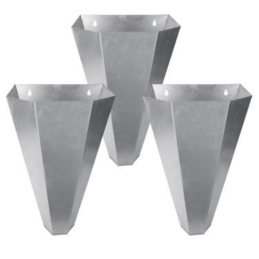 Imagem de Holdly Cone de retenção de aves de aço galvanizado para frango, para camadas grandes, frangos, assadeiras, perus até 3,6 kg, cone de matança de aves de capoeira, fácil de limpar (cone de frango