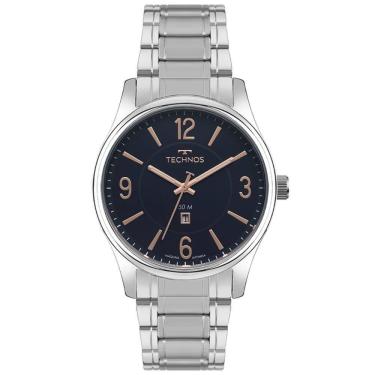 Imagem de Relógio Technos Masculino Ref: 2115Tzx/1A Classic Prateado