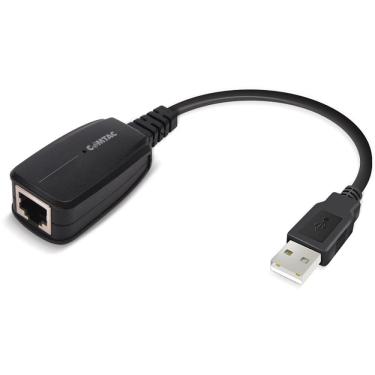 Imagem de Conversor USB 2.0 para RJ-45 Preto - Comtac