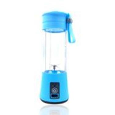 Imagem de Mini Liquidificador Portátil Shake Suco Take Juice Cup 6 Lâminas, Azul