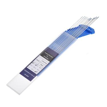 Imagem de HARFINGTON Eletrodos de tungstênio para soldagem TIG, 5 peças de 0,1 cm e 5 peças de 1/40.6 cm por 17.8 cm 1,8-2,2% lantânio para soldagem de aço inoxidável, soldagem de liga de magnésio de alumínio