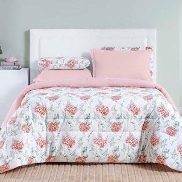 Imagem de Edredom Maggy Dupla Face Queen 1 Peça Percale 200 Fios Estampado Horte