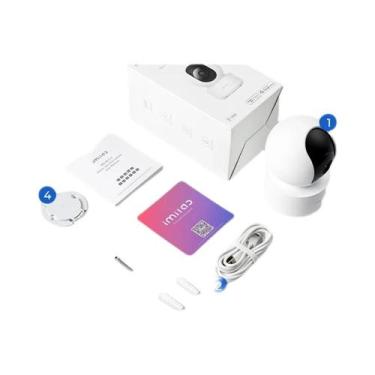 Imagem de 360 graus Ver IMILAB C21 WiFi Baby Monitor 2.5K Visão Noturna Áudio Bi