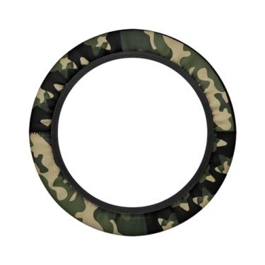 Imagem de Knextrepoy Capa de volante para carrinho de golfe camuflada, ajuste universal, 33 a 35 cm, capas de volante para carrinho de golfe laváveis, acessórios de carrinho de golfe, presente para golfista