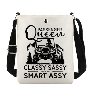 Imagem de Lywjyb Birdgot Bolsa tiracolo Passenger Queen Adventure Lover Merch Trail Ride Gift UTV Riding Gift, Passenger Queen Cr