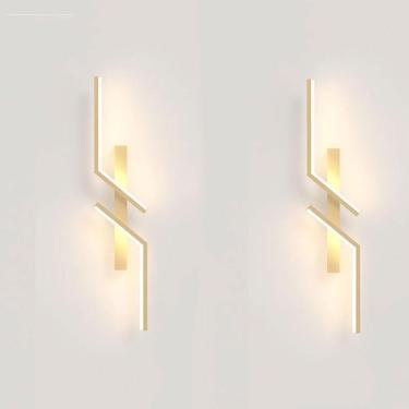 Imagem de Lâmpadas Modernas De Parede Scoes Led Luminárias 10w Led Luz De Parede 3000k / 4000k / 6000k Regulável Lâmpada Montada Na Parede Luz Da Vaidade, Gold, 1pack