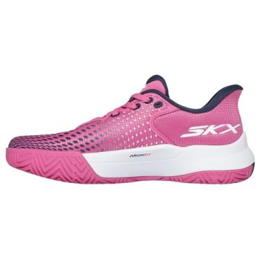 Imagem de Skechers Viper Court Elite feminino, Rosa/cinza, 41