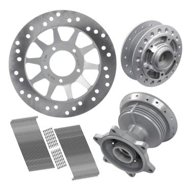 Imagem de Cubo Roda Dianteiro Traseiro Disco Raio Nxr Bros 125 150 160