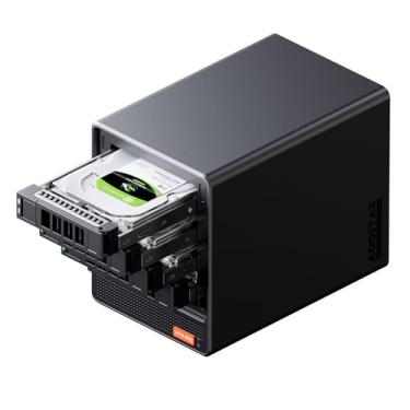 Imagem de AOOSTAR Mini PC WTR PRO NAS de 4 compartimentos com AMD R7 5825U 64GB DDR4 RAM 1TB PCIE4.0 M.2 NVME SSD com 2 x 2,5 GbE i226-V Chip, suporta armazenamento de grande capacidade de até 96 TB (4
