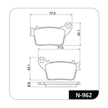 Imagem de Pastilha De Freio - Cb 600 Hornet 2007 A 2011 / Cbr 1000 Rr 2006 A 201